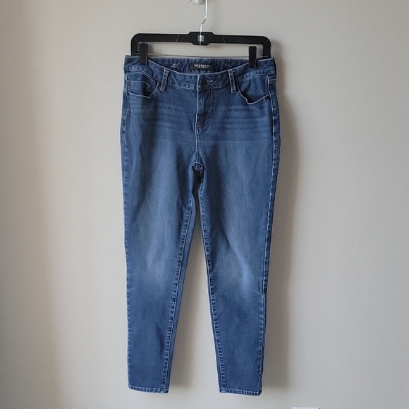 Liverpool Abby‎ Skinny Denim Women Size 10/30 Med Wash Stretch Ankle Blue Jeans - Picture 1 of 11